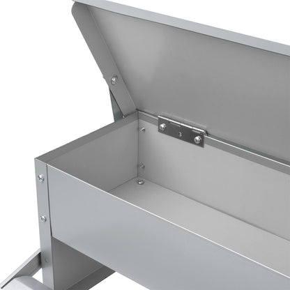 5KG AUTOMATIC OUTDOOR CHICKEN COOP FEEDER DUCK GOOSE PHEASANT TREADLE TROUGH