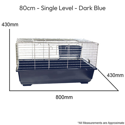 SINGLE LEVEL INDOOR RABBIT CAGE SMALL ANIMAL PET HOME RAT GUINEA PIG HUTCH HOUSE
